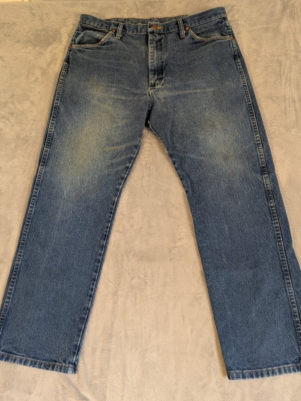 Vintage Wrangler 13MWZ Men's Jeans 36x30 Cowboy Cut 100% Cotton Western Denim US